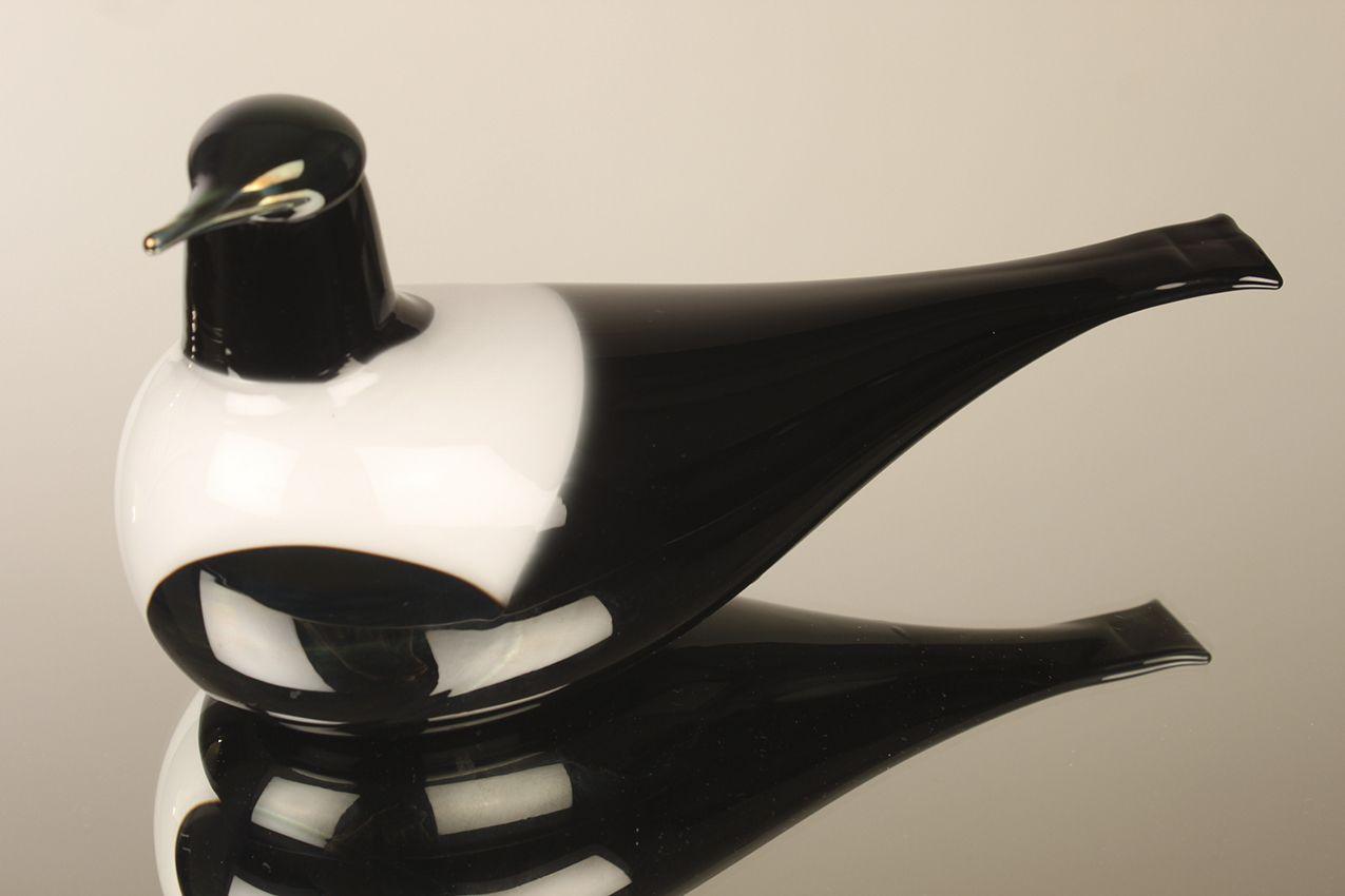 Vintage Oiva Toikka Iso Harakka Nuutajärvi / Magpie Art Glass - Image 2