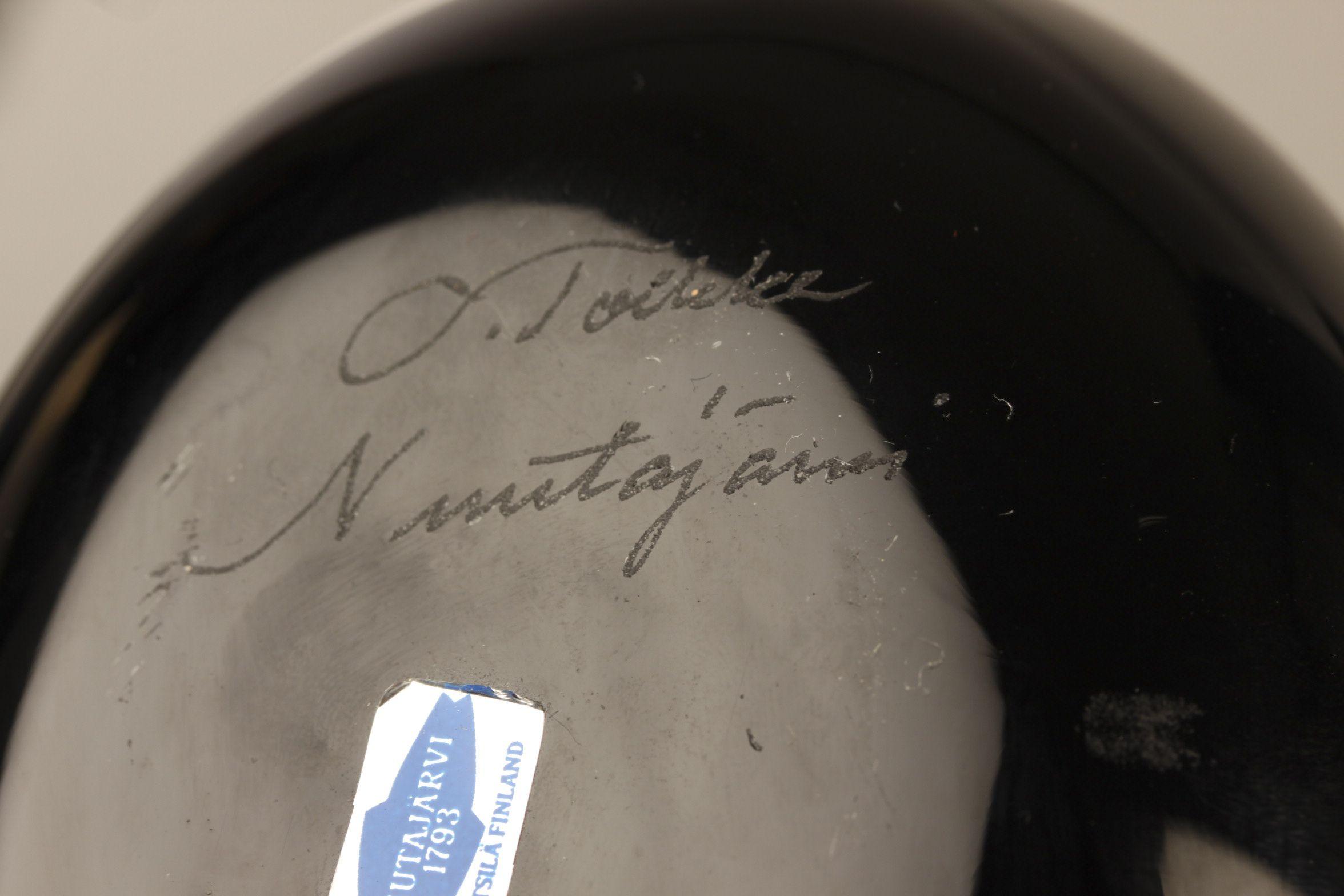 Vintage Oiva Toikka Iso Harakka Nuutajärvi / Magpie Art Glass - Image 3