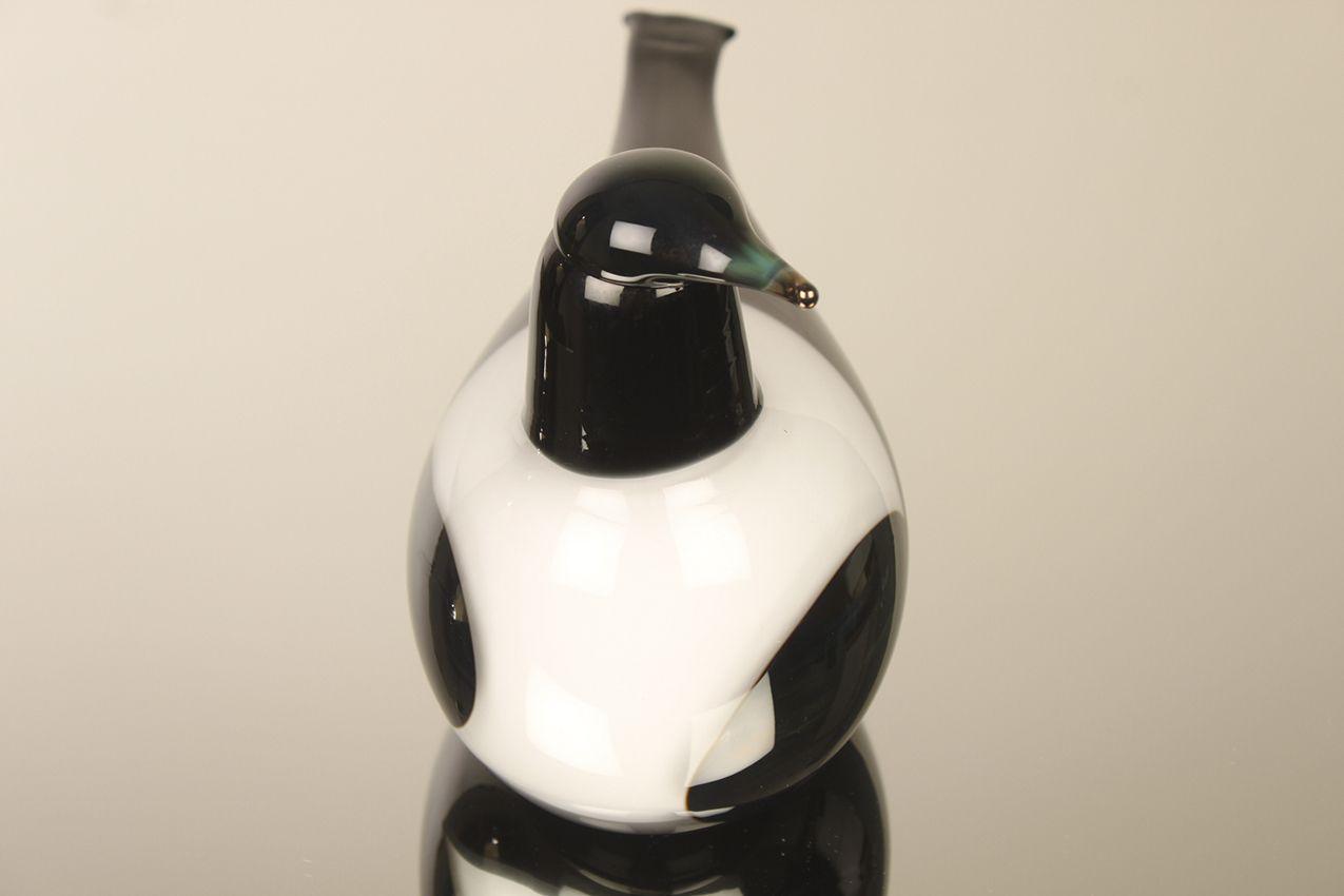 Vintage Oiva Toikka Iso Harakka Nuutajärvi / Magpie Art Glass - Image 5