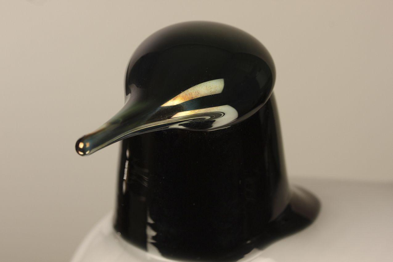 Vintage Oiva Toikka Iso Harakka Nuutajärvi / Magpie Art Glass - Image 9