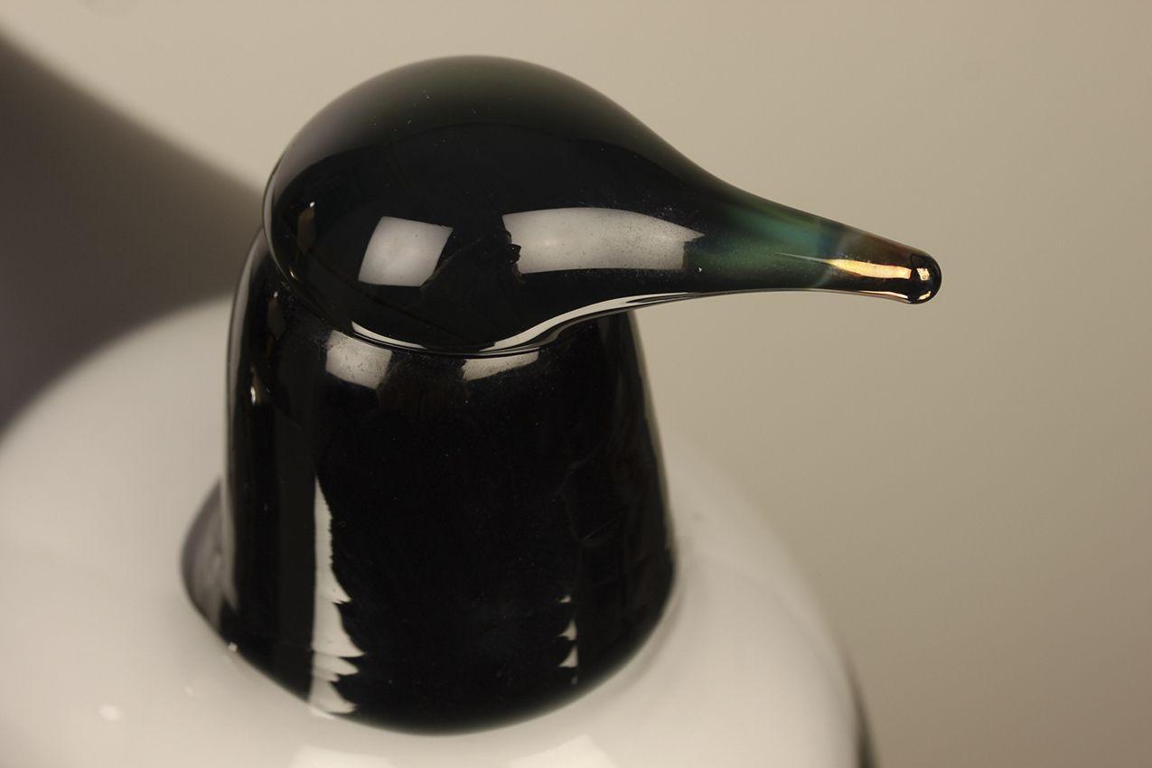 Vintage Oiva Toikka Iso Harakka Nuutajärvi / Magpie Art Glass - Image 10