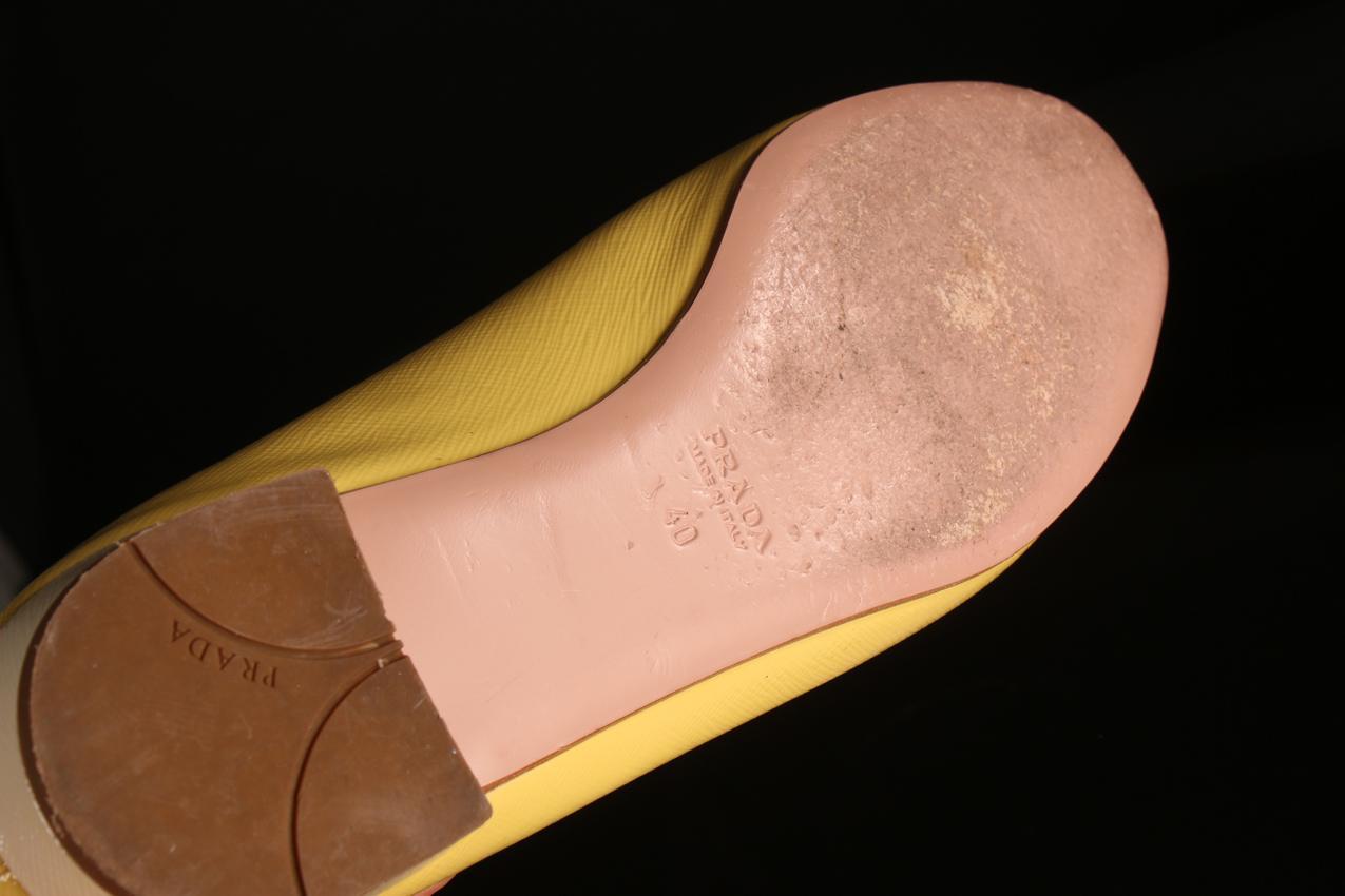 Prada keltaiset nahkaballeriinat 40 - Image 6