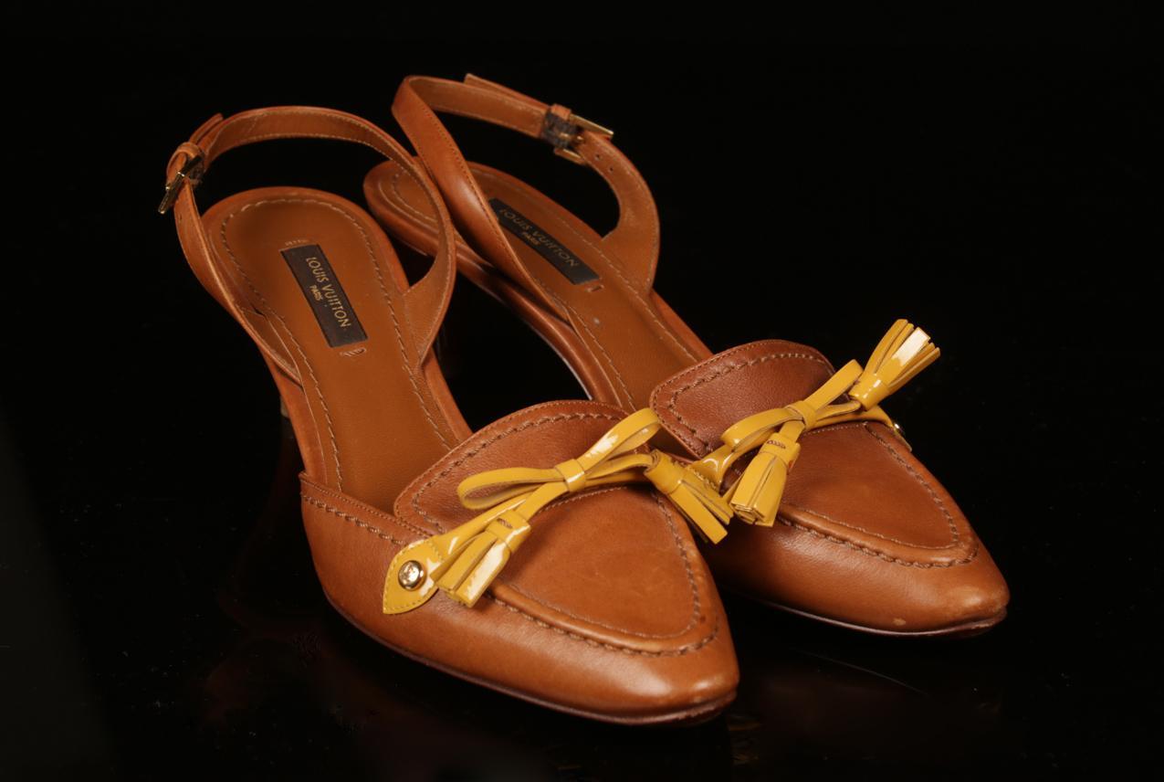 Louis Vuitton slingback shoes 36,5 - Image 3