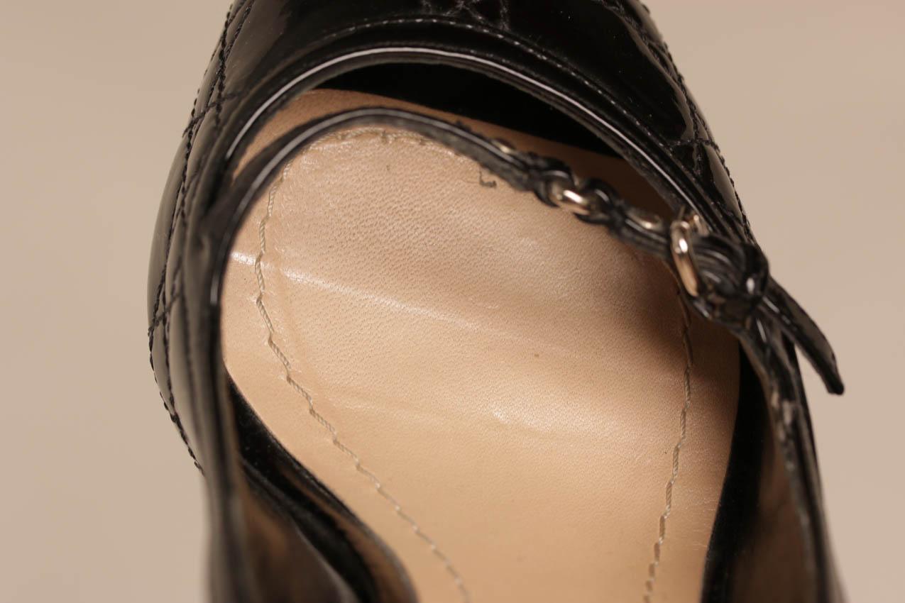 Christian Dior black patent leather platforms pumps 39 - Image 10