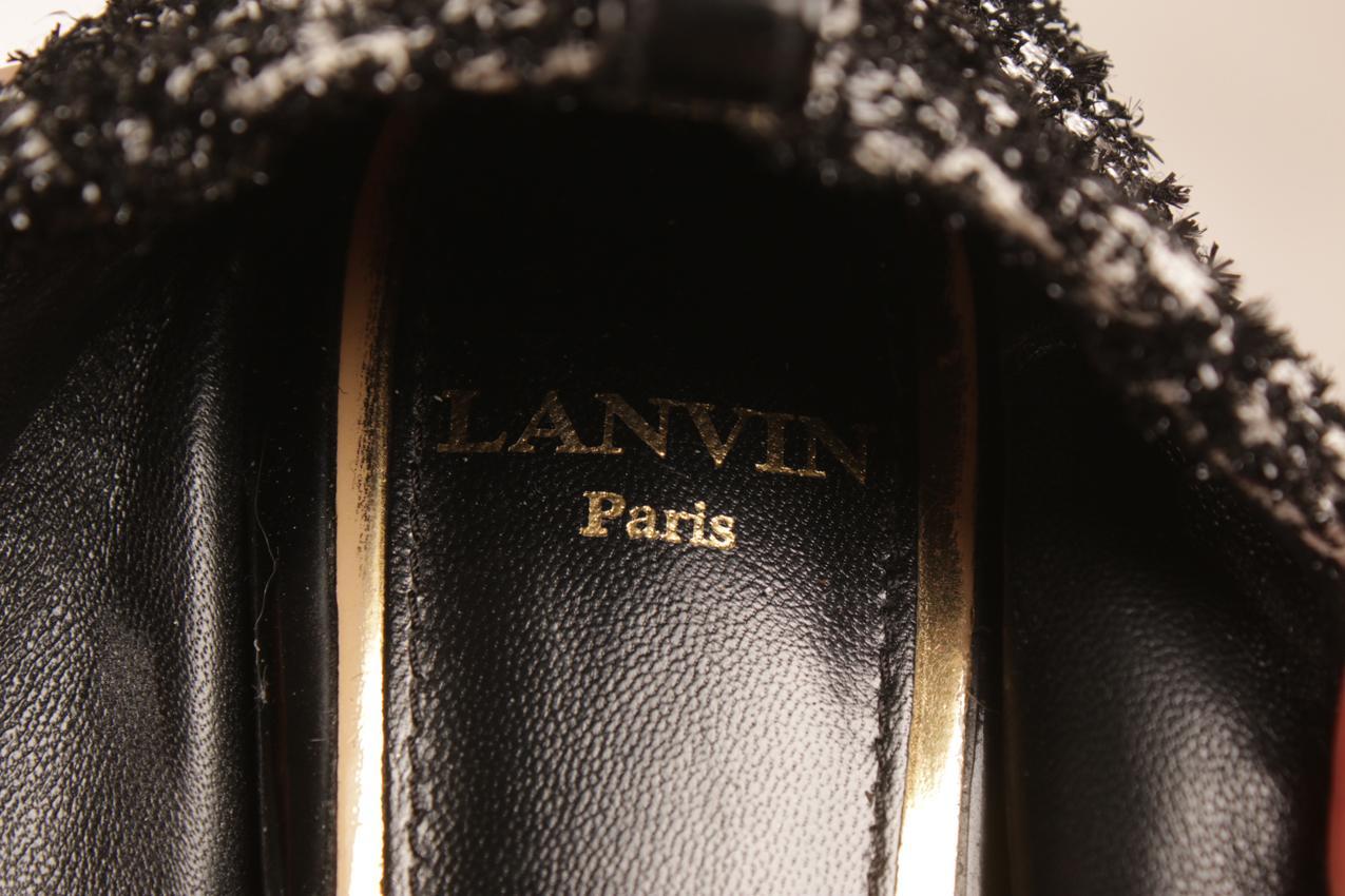 Lanvin mustavalkoiset tweed balleriinat koko 38 - Image 9