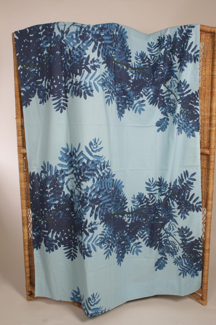 Marimekko kangas verho Erja Hirvi“Pihapuu”