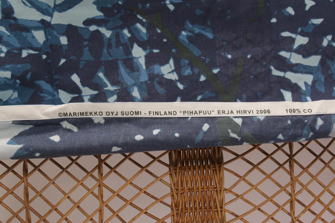 Marimekko kangas verho Erja Hirvi“Pihapuu” - Image 4