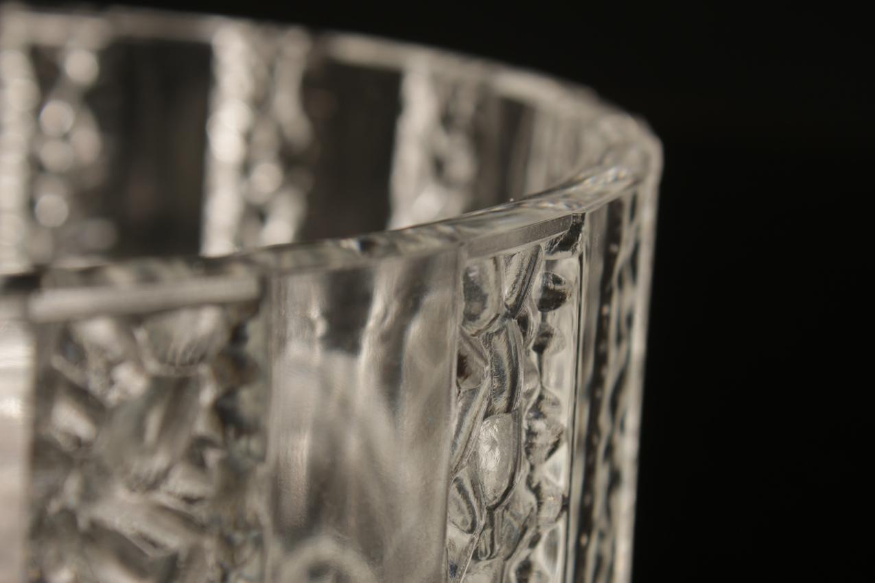 Mäntyharjun lasi North Crystal Eero Rislakki “Lara” jälkiruokakulho ja kuusi jälkiruokamaljaa - Image 6