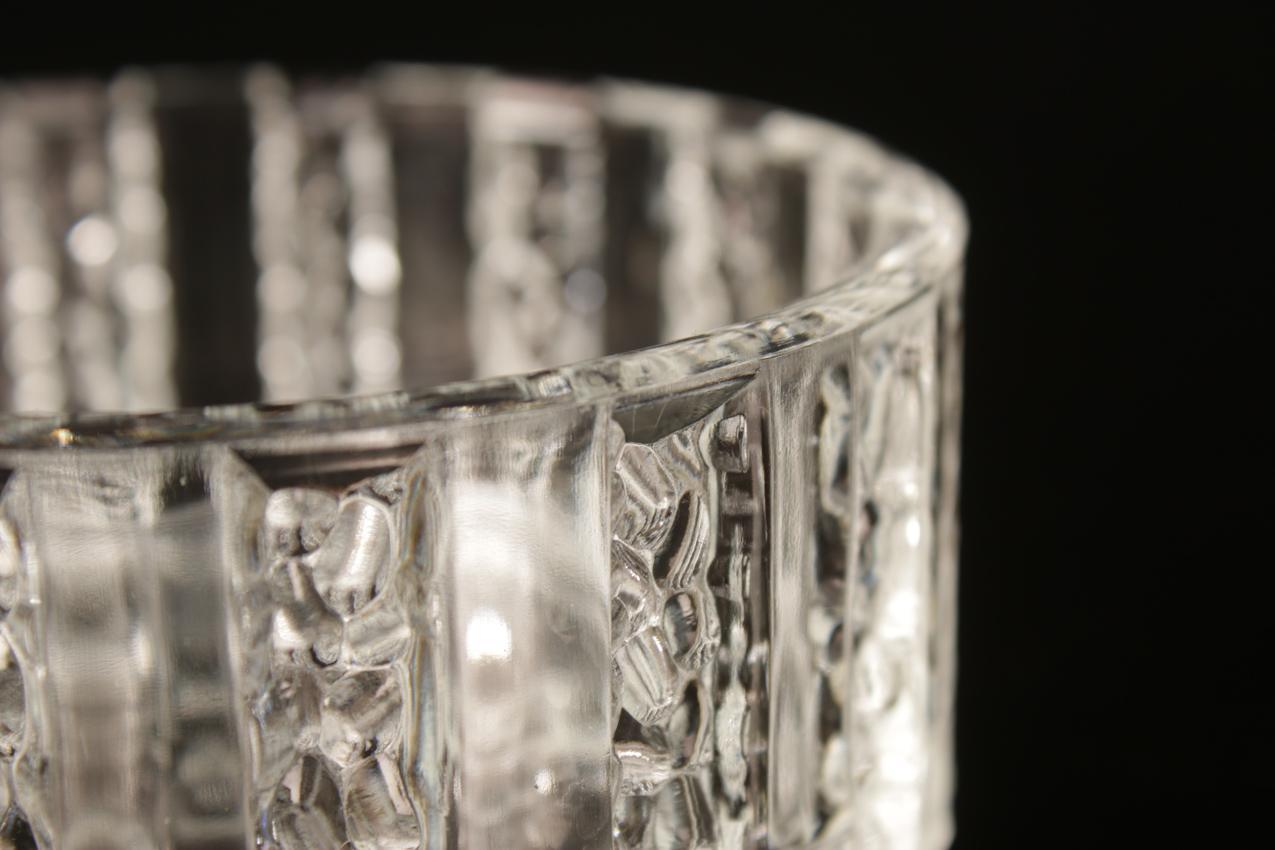 Mäntyharjun lasi North Crystal Eero Rislakki “Lara” jälkiruokakulho ja kuusi jälkiruokamaljaa - Image 7