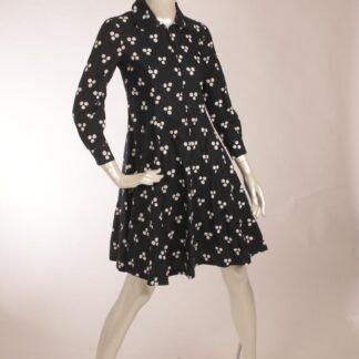 Vintage Marimekko 70s Pentti Rinta “Äänne” dress “Käpälä” XS