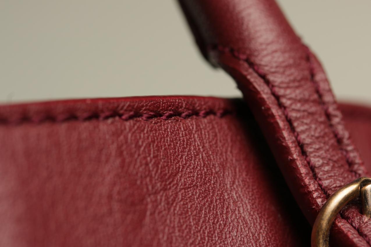 Balenciaga Burgundy Papier Ledger Tote Veau nahkalaukku - Image 17