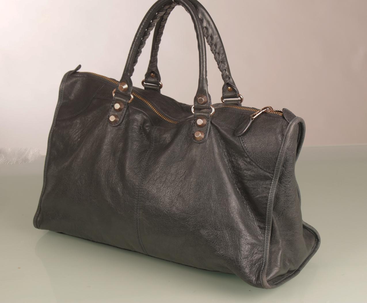 Balenciaga Agneau antrasiitti nahkainen Giant 12 ruusukulta Work tote laukku - Image 6