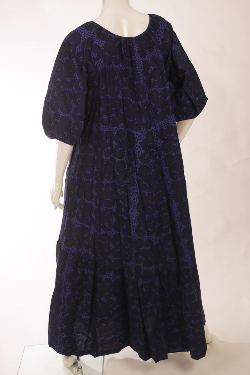 Vintage Marimekko Annikki Rimala “Rakkauskirje” “Tarha” maksimekko M - Image 6