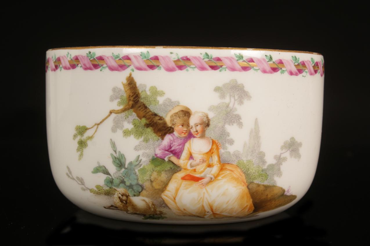 1800th century Meissen punkt period porcelain bowl - Image 11