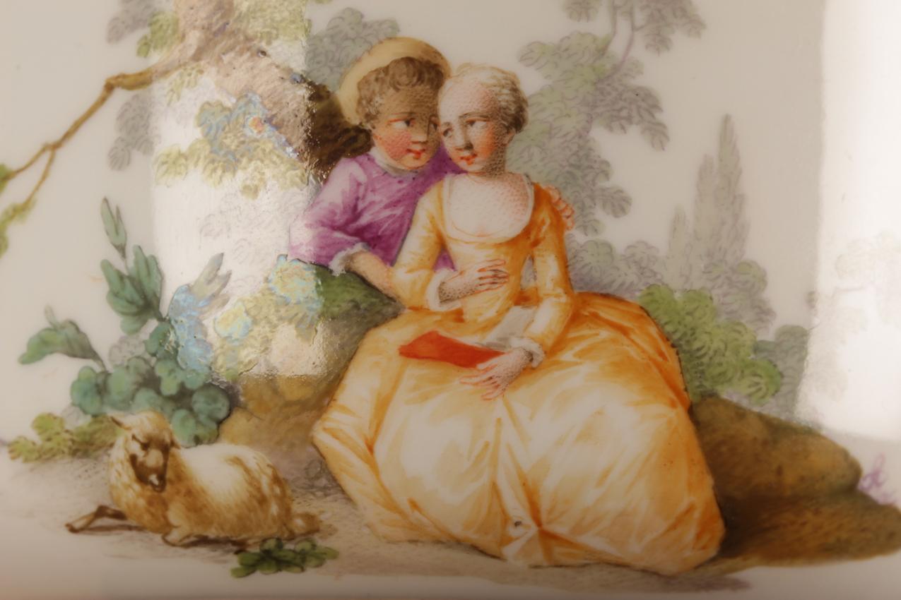 1800th century Meissen punkt period porcelain bowl - Image 8
