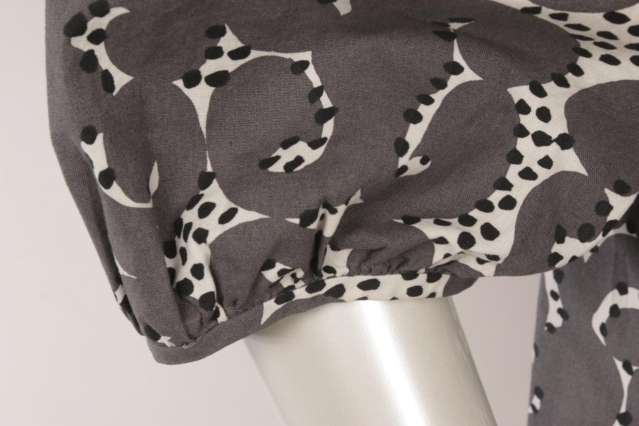 Vintage Marimekko Annikki Rimala “Rakkauskirje” “Tarha” maksimekko M - Image 5