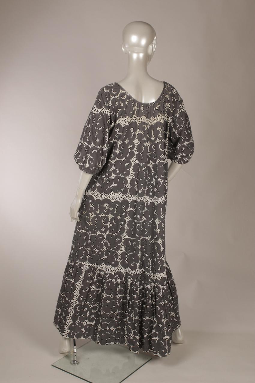 Vintage Marimekko Annikki Rimala “Rakkauskirje” “Tarha” maksimekko M - Image 8