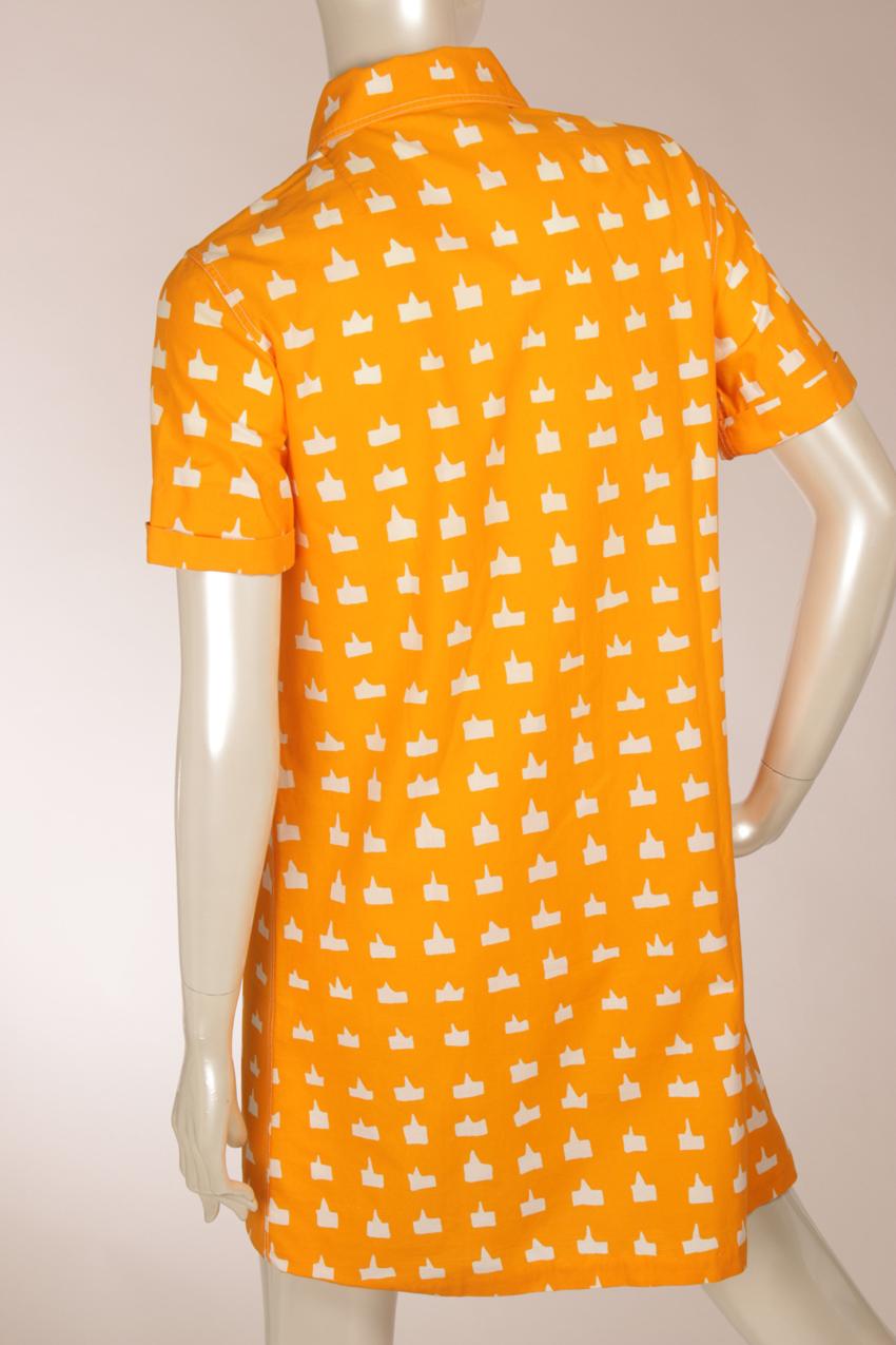 Vintage Marimekko oranssinkeltainen paitamekko XS - Image 4