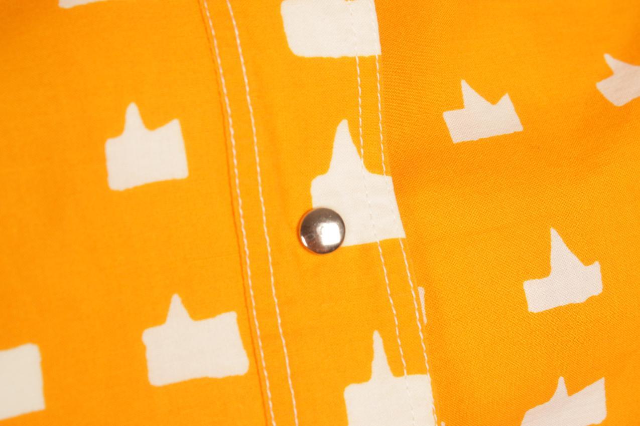 Vintage Marimekko oranssinkeltainen paitamekko XS - Image 6