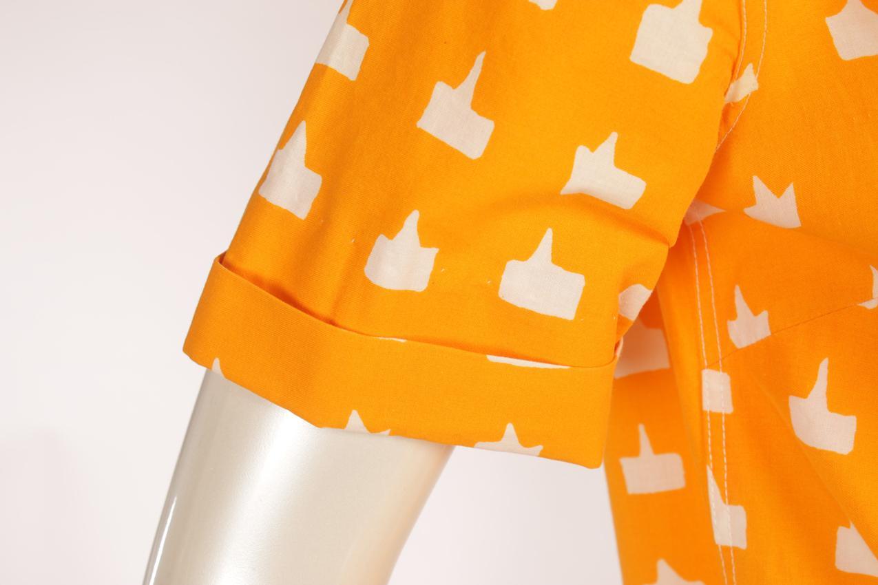 Vintage Marimekko oranssinkeltainen paitamekko XS - Image 7
