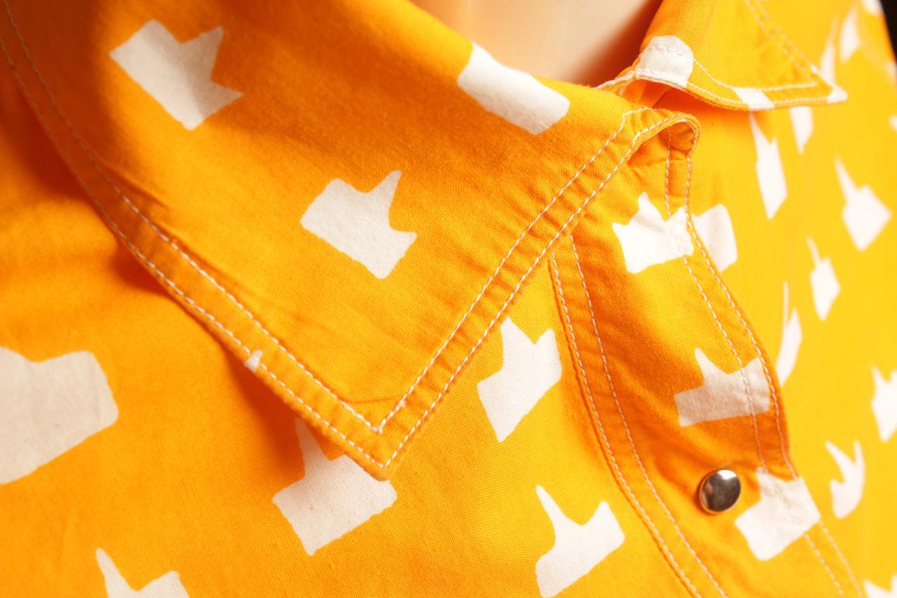 Vintage Marimekko oranssinkeltainen paitamekko XS - Image 8