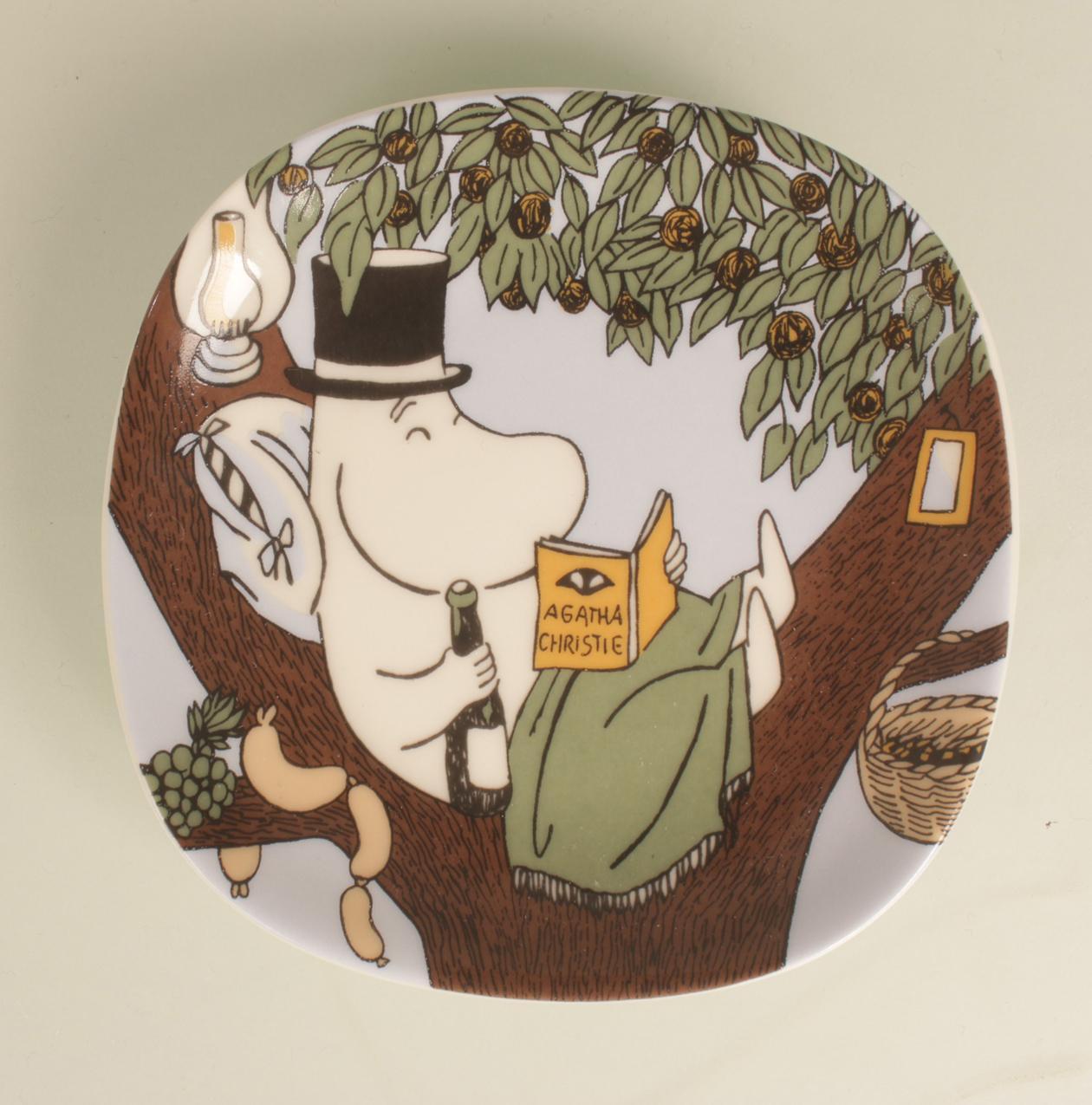 Vintage Arabia Tove Jansson Tove Slotte pieni Muumi-seinälautanen “Takaisin luontoon”