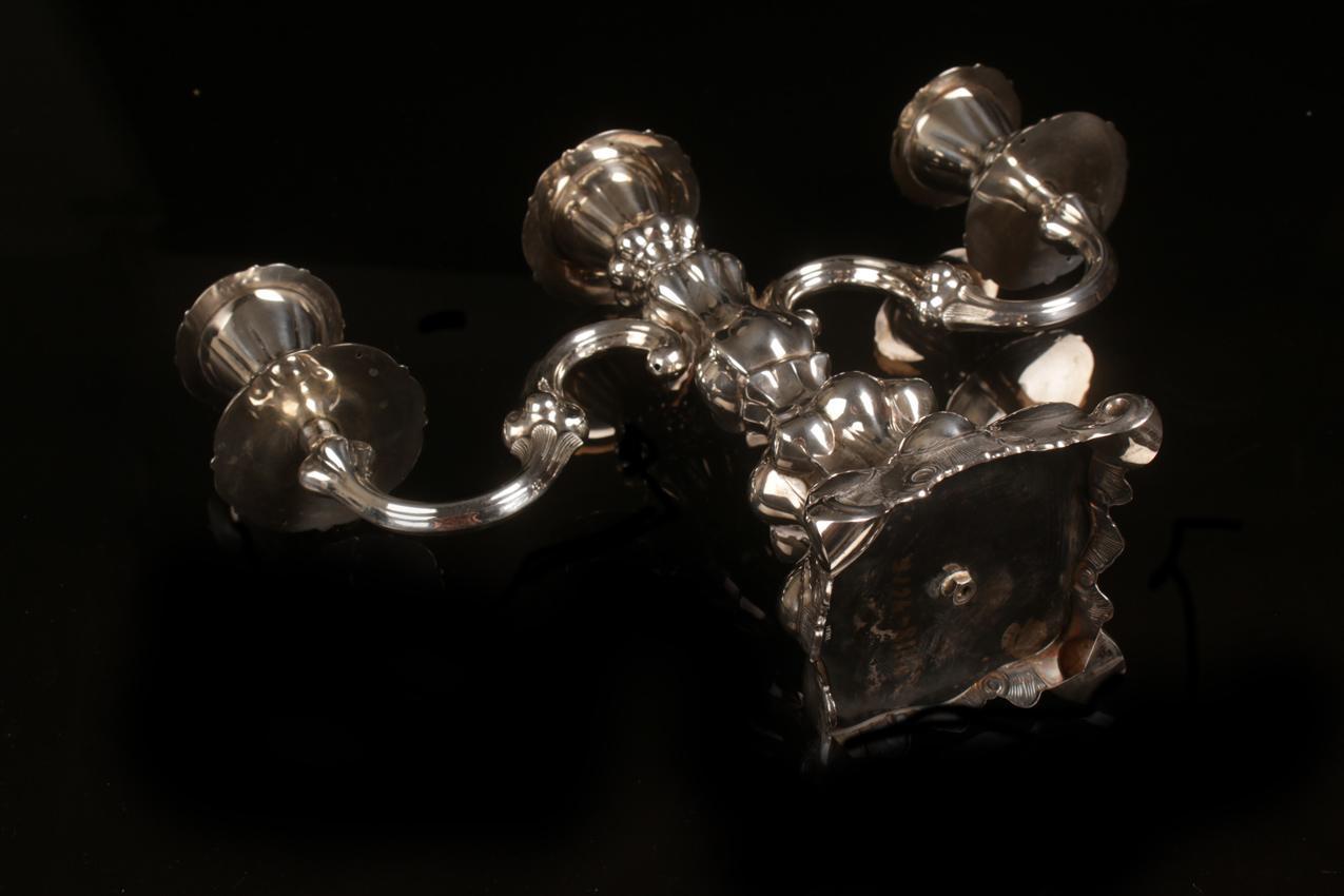 Vintage 1974 Kultakeskus three-pronged “Barokki” "Baroque" sterling silver candelabra - Image 4