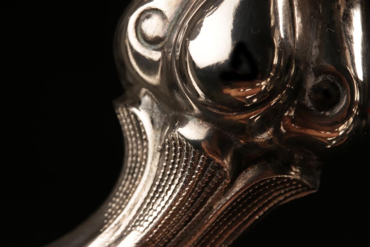 Vintage 1974 Kultakeskus three-pronged “Barokki” "Baroque" sterling silver candelabra - Image 8