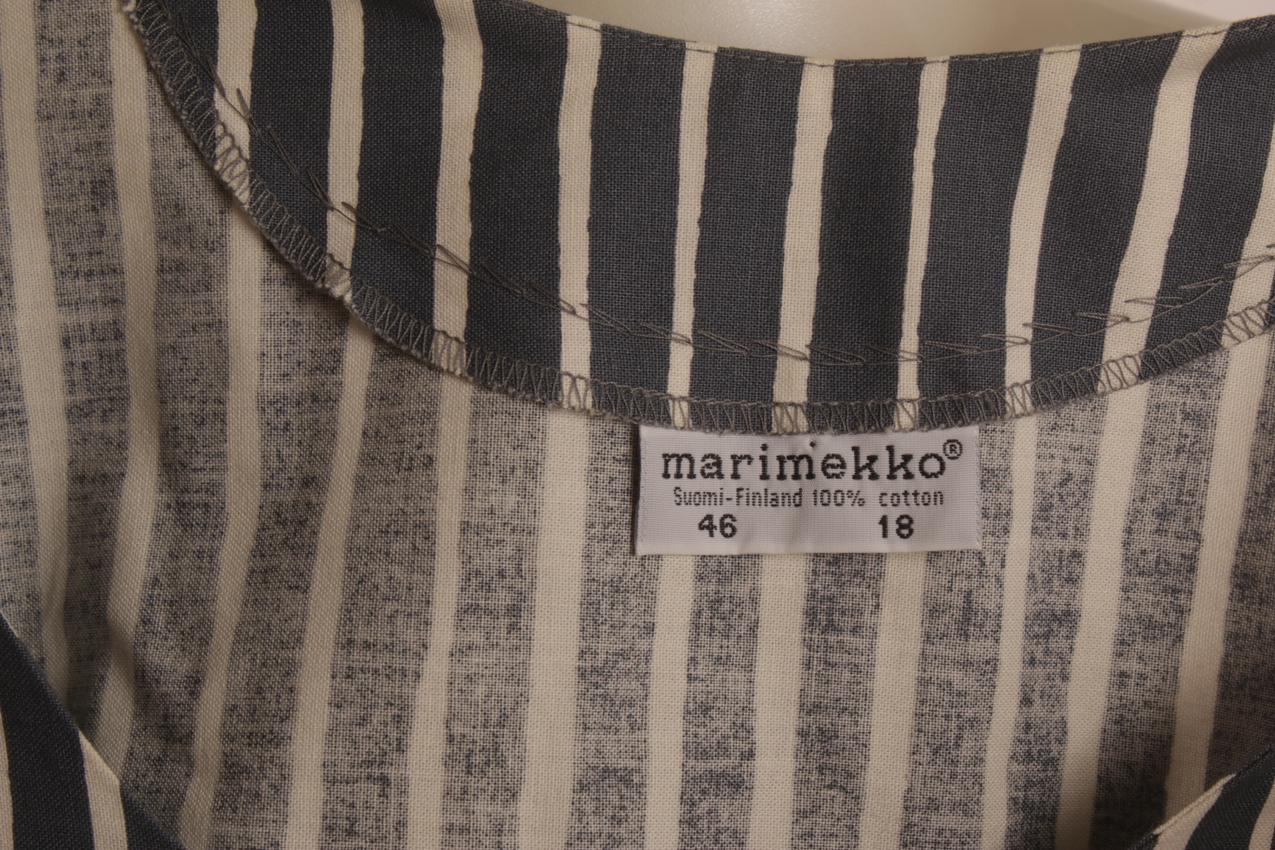 Marimekko siniharmaa “Mari-essu” mekko Liisa Suvanto XL - Image 9