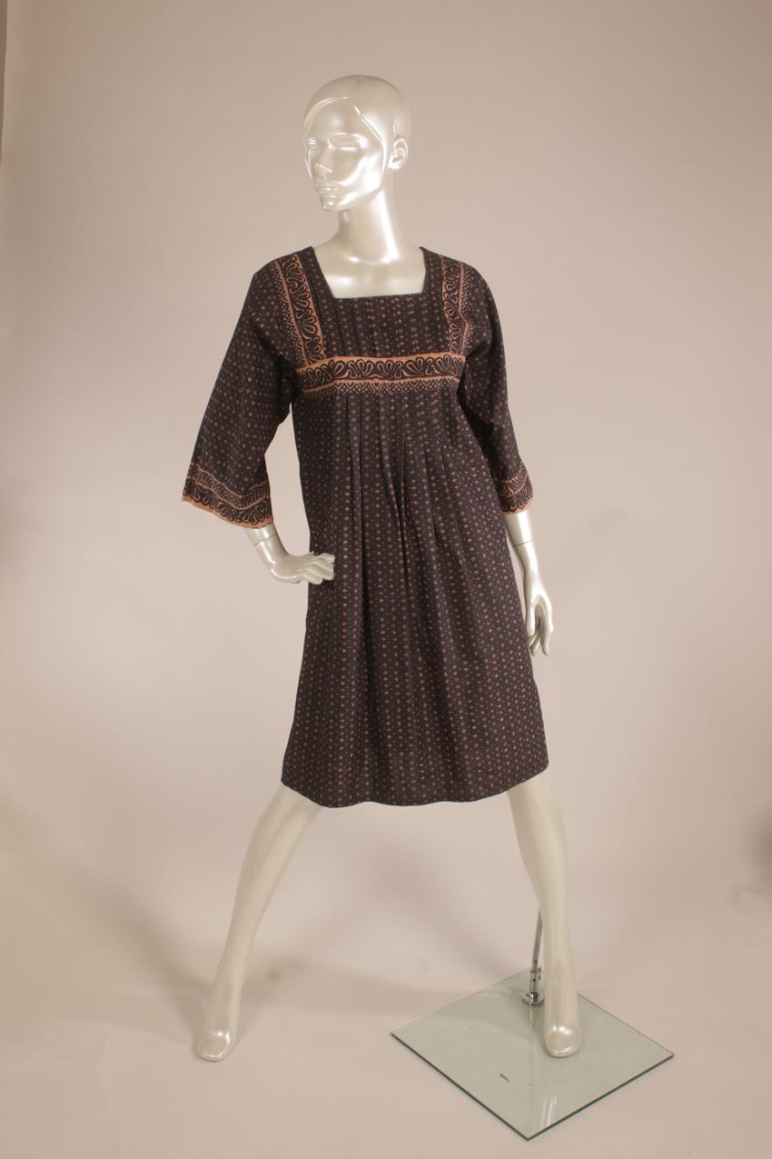 Vintage 70-luku Marimekko Babuska Muija Maija Isola Mari Villanen Mila-mekko S XS