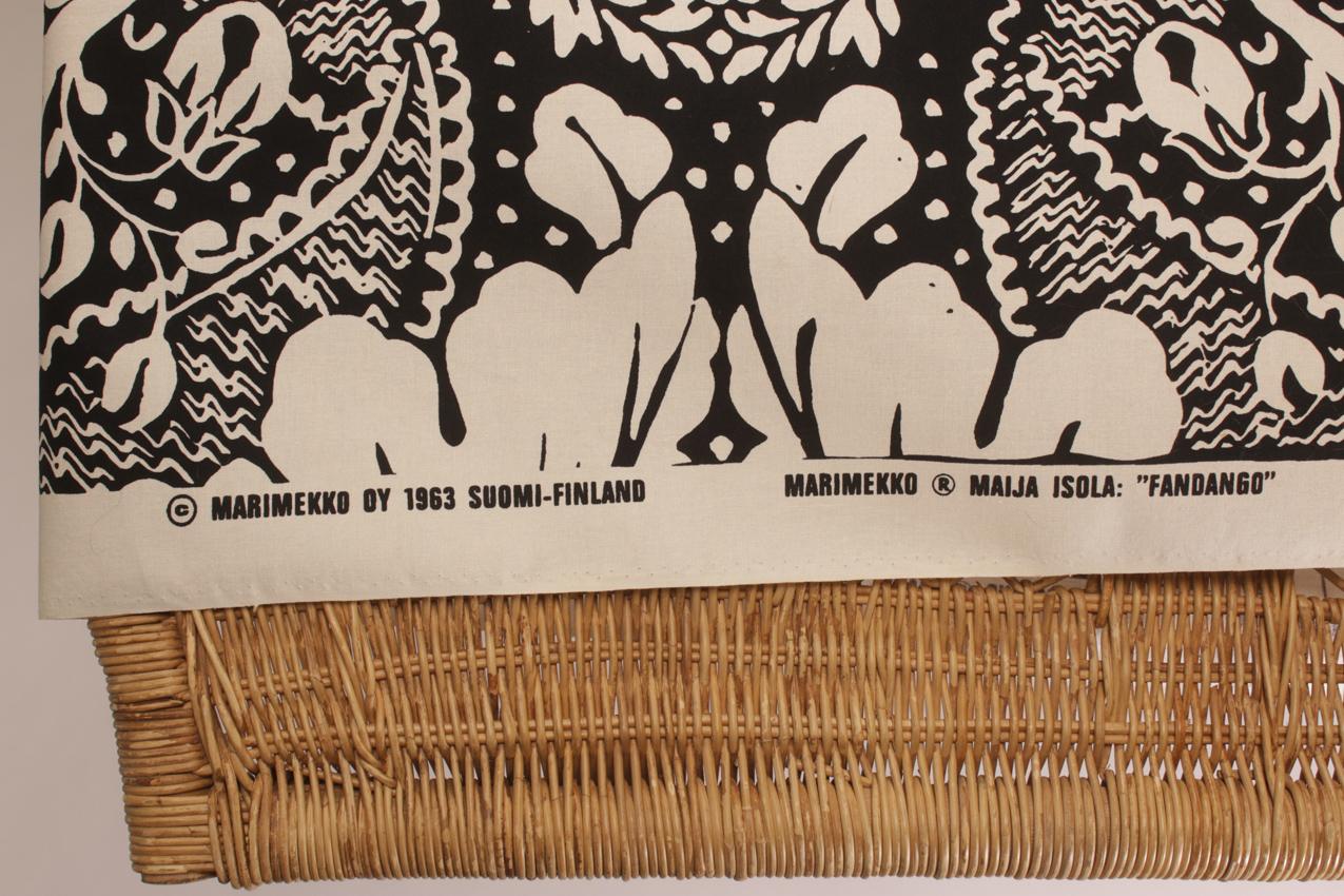 Vintage Marimekko Maija Isola “Fandango” kangas pöytäliina - Image 4