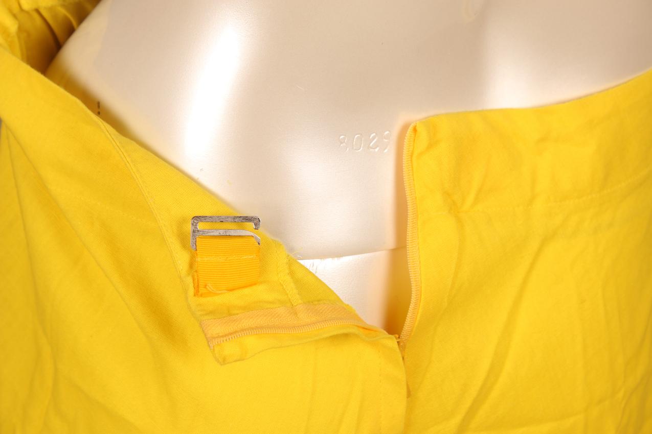 Vintage Vuokko yellow striped skirt 80´s M - Image 3