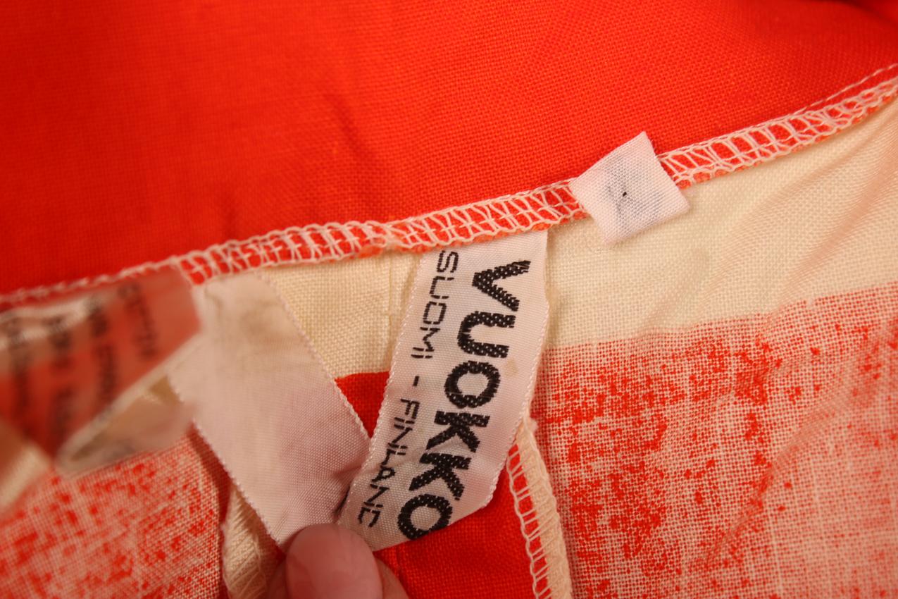 Vintage Vuokko punavalkoraidallinen mekko S - Image 5